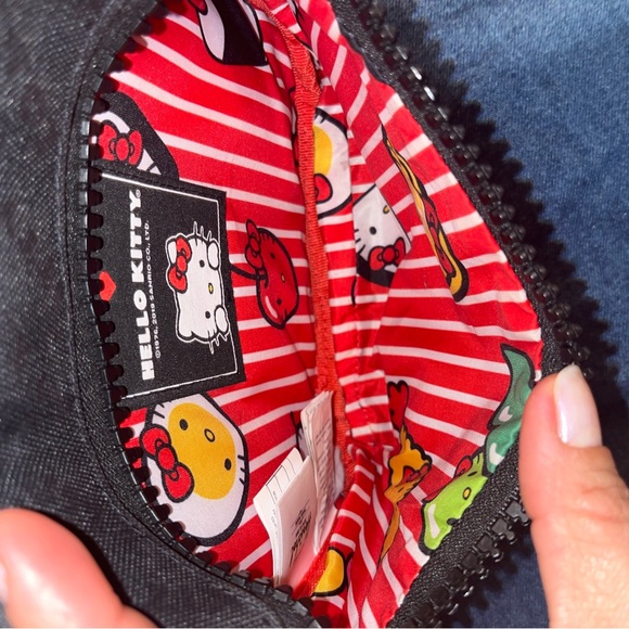 Herschel Hello Kitty black Fanny pack RARE NWOT